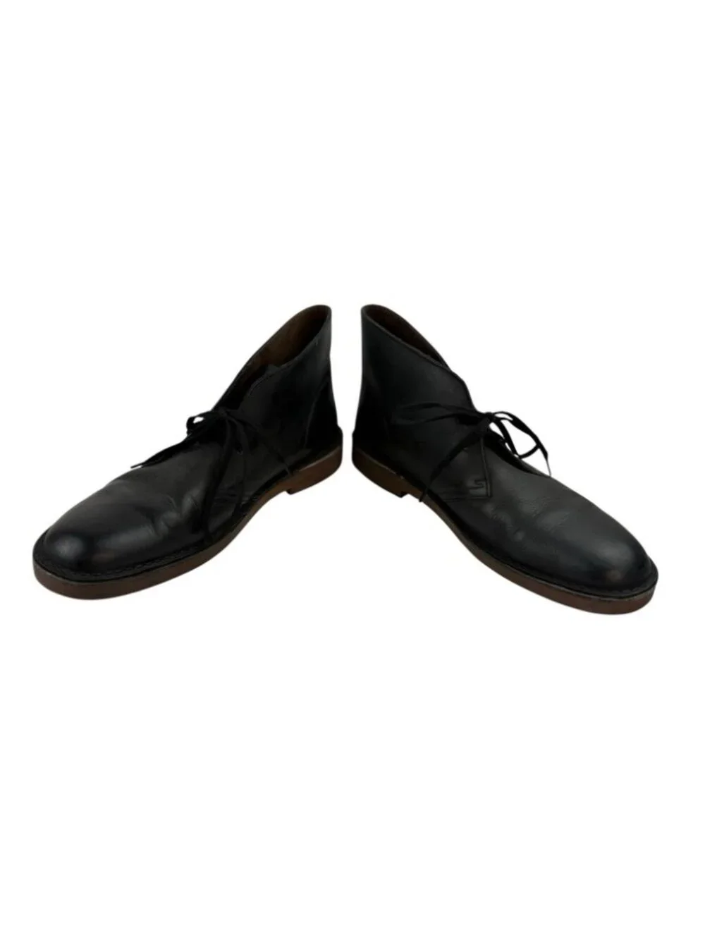 Clark's Bushacre 2 Deseret Chukka Boots Mens 11 Black Leather Comfort Casual